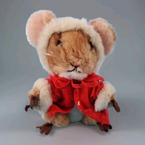 Merry Mouse Christmas Mouse Dakin  Plush Stuffed Animal Priscilla Hillman 1981 - Picture 1 of 11